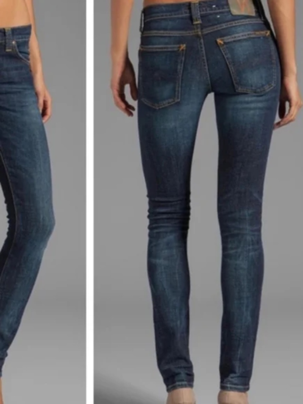 Nudie Skinny Jeans High Kai Midshade Original Size 25/32 Denim